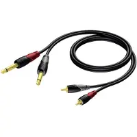 Procab CLA631 câble 2x RCA mâle - 2x jack mâle 3m