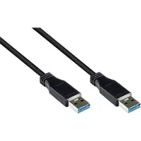 Goobay USB 3.0 SuperSpeed Kabel A Stecker auf A Stecker schwarz 5 m