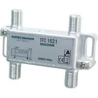 Hirschmann Élément de dérivation - F-connector female vers 3x F-connector fema