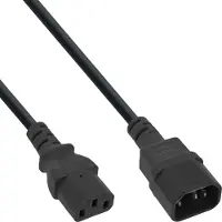 InLine 16632A Rallonge pour appareil froid, C13 sur C14, 2m