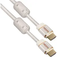 MaxTrack Câble certifié HDMI Premium (3 m), Câble vidéo, Blanc, Multicolore