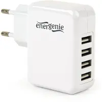 EnerGenie EG-U4AC-02 Universal USB-Ladegerät 4-Port 3.1 A 15W weiß