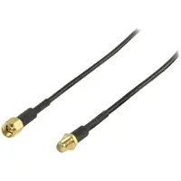 Nedis Câble d'antenne SMA Male SMA Female Plaqué or 50 Ohm Simple -