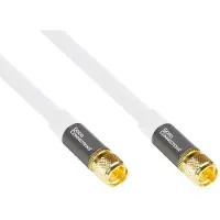GOOD CONNECTIONS Câble d'antenne SAT SmartFLEX, F mâle à F mâle, plaqué or, quadruple blindage, blindage 120dB (120 dB)