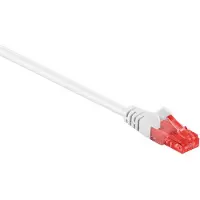 Nedis Câble réseau CAT6 - RJ45 mâle - RJ45 mâle - U/UTP - 15,0 m - Rond - PVC - Blanc - Etiquette