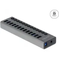 DeLOCK USB Hub 13 ports + switch, USB 3.0 A to B, 1 m -