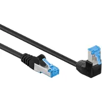Goobay Câble S/FTP Cat 6a coudé -