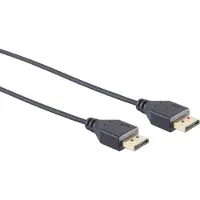 S-Impuls S/CONN maximum connectivity Câble DisplayPort 1.2, 4K, slim, 3,0m (3 m), Câble vidéo, Noir