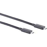 S-Impuls maximum connectivity Câble de connexion USB-C--Câble USB type-C mâle vers type C mâle, 4.0 Gen 3x2, noir, 0,25m (13-65005)