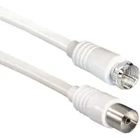 S-Impuls Câble d'antenne à connectivité maximale S/CONN, 100 % blindé, F mâle vers coax femelle, RG 59, > 80 (80 dB, Câble d'antenne)