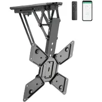 My Wall Support TV plafond HL43M pour téléviseurs 23-55 pouces (58-140 cm) avec télécommande sans fil et application mobile Noir