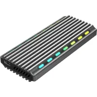 Gembird Boîtier USB 3.1 - - EE2280-U3C-03 - Aluminium RGB - Léger 50g - Compact 30x10mm