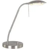 Mexlite - lampe de table - Eloi - acier - verre métal - Ø 17cm - LED - 1315ST