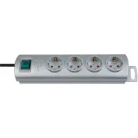 Brennenstuhl Multiprise "Primera-Line", 4x, argent