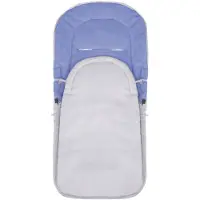 Springos Chancelière Bébé Universelle Pour Poussette, Luge, Siège Auto Et Landau 4 En 1 90 Cm - Bleu / Gris