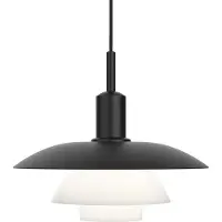 Louis Poulsen PH 5/5 Suspension Metal Black | Opal Glass | LED 3000-1800K | Wireless Bluetooth