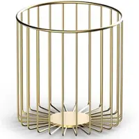 DECOR WALTHER Corbeille à Papier Decor Walther DW 220 Gold Matt
