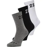 Jordan Chaussettes de sport 'Essential' gris chiné / noir / blanc