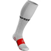 Compressport - Chaussettes de compression - Full Socks Run White - Taille 39-41 - Blanc