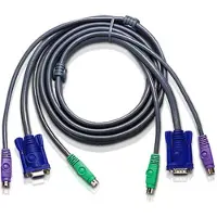 Aten 2L-5002P/C Cordon Pieuvre PS2 pour CS14C/CS82AC/CS84AC 1,80 m Noir
