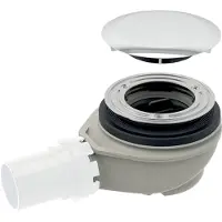 Geberit Bonde de receveur de douche Sortie PVC Ø 40 mm - Avec cache bonde - Garde d'eau 50 mm - 150.557.21.1