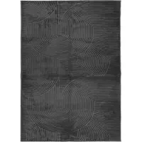 vidaXL Tapis IZA poils courts style scandinave anthracite 200x280 cm