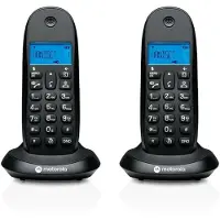 Motorola Téléphone Fixe Sans Fil C1002CB Duo Noir