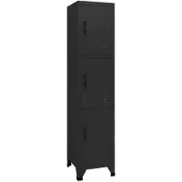 vidaXL Armoire à casiers Noir 38x45x180 cm Acier