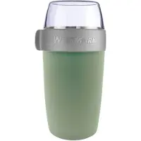 Westmark Gobelet à céréales 700ml, Lunch box, Transparent, Gris, Vert