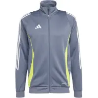 Adidas Vestes d’entraînement 'Tiro 24' gris / vert fluo / blanc