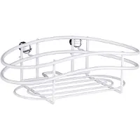 Wenko Étagère murale - - Classic Plus - Acier - 24x8x15 cm - Blanc
