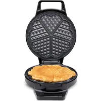 Alpina Gaufrier en forme de coeur - Gaufrier - 1000W - Noir
