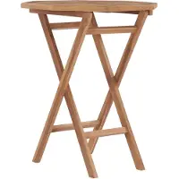 vidaXL Table pliable de jardin 60x60x75 cm Bois de teck solide