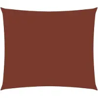 vidaXL Voile de parasol tissu oxford rectangulaire 3,5x5 m terre cuite