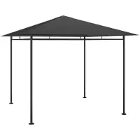 vidaXL Pavillon 3x3x2,7 m Anthracite 180 g/m