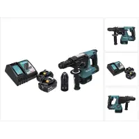 Makita DHR 243 RF Marteau perforateur sans fil 18 V SDS plus Brushless + 2x batterie 3,0 Ah + chargeur