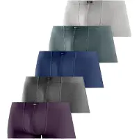 H.I.S. Boxers bleu foncé / gris clair / gris foncé / vert gazon / violet foncé