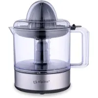 Alpina Presse-agrumes électrique - 30W/230V - Presse-orange - Récipient à jus 800ML - Filtre pour la pulpe et les pépins - Sans BPA - Argent