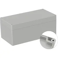 TRU COMPONENTS Boîtier universel 240.5 x 120 100.5 PC gris clair RAL 7035 1 pc. (Boîtier), Accessoires électroniques + boîtier, Gris