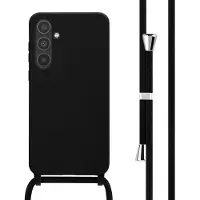 IMoshion Coque en silicone avec cordon Samsung Galaxy A35 - Noir