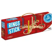 Geronimo Games Rings-stick Wood With Rings Board Game Multicolore Enfants