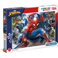 Clementoni Puzzle 104elem. Marvel Spiderman - Oficjalny Produkt Premium