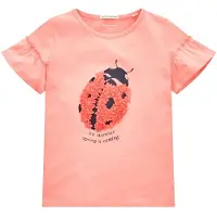 Tom Tailor T-shirt à Manches Courtes Volant Artwork