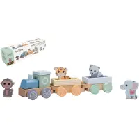 Jouéco Houten Trein Wilde Dieren