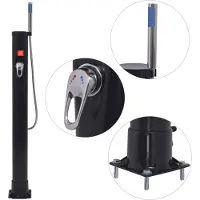 vidaXL Douche solaire 8 L PVC acier