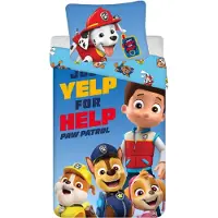 Paw Patrol Design linge de lit douillet en coton, 140x200 cm & 70x90 cm
