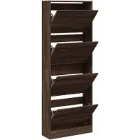 vidaXL Armoire à chaussures chêne marron 60x21x163,5cm bois ingénierie