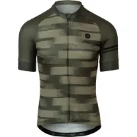 Agu Grainy Stripe Essential Short Sleeve Jersey Vert S Homme