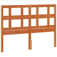 vidaXL Tête de lit brun cireux 135 cm pin massif