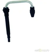 PLASTIMO Robinet télescopique en aluminium avec bec pivotant Noir Noir One Size